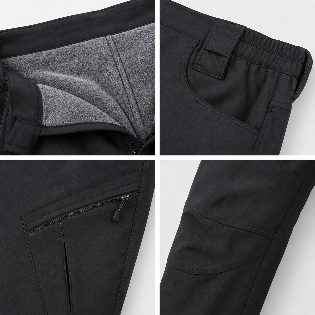 Pantalones de Senderismo con Forro Polar