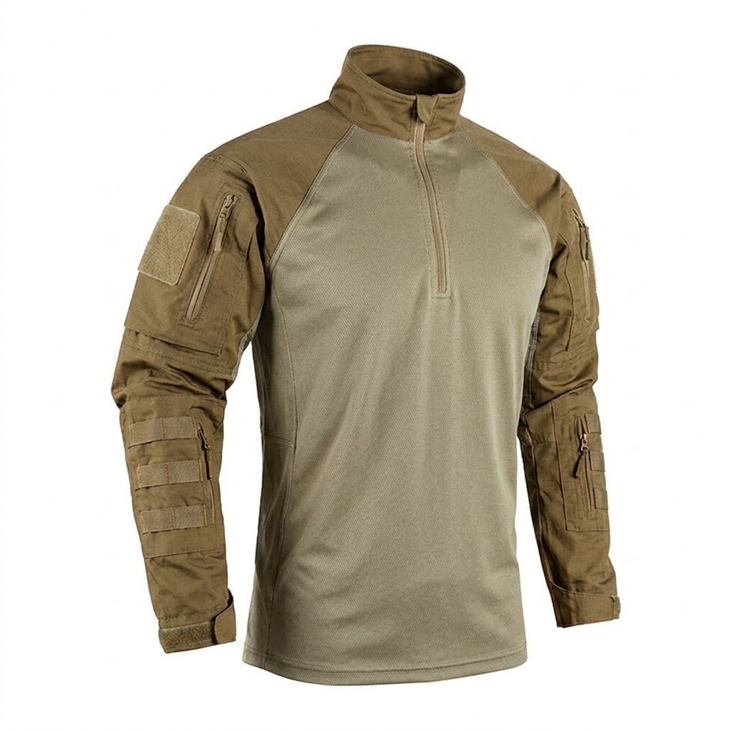 Camiseta Táctica de Combate Outdoor con Bolsillos en las Mangas