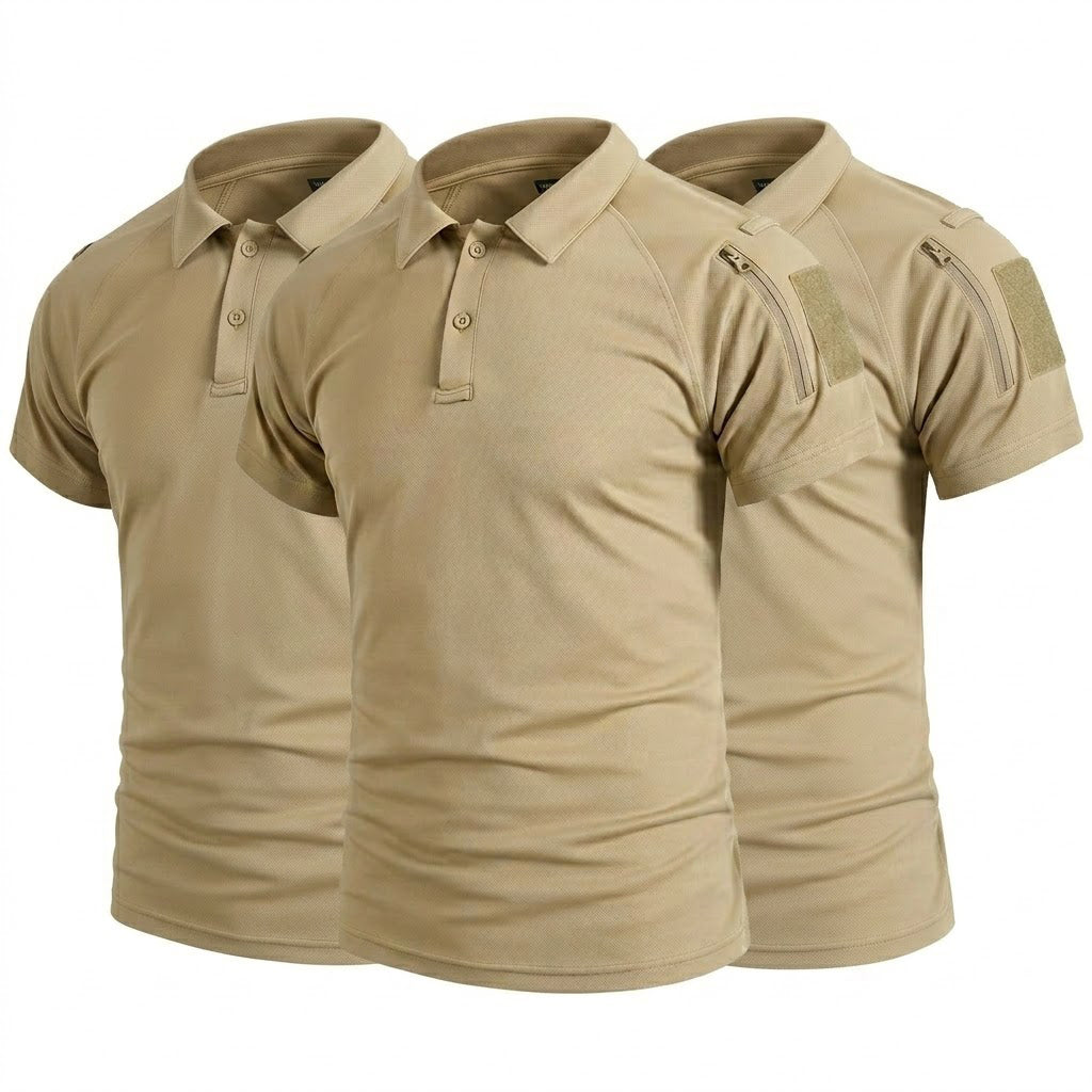 Pack de 3 Polos Tácticos de Secado Rápido