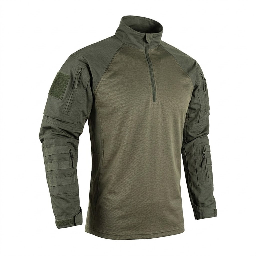 Camiseta Táctica de Combate Outdoor con Bolsillos en las Mangas