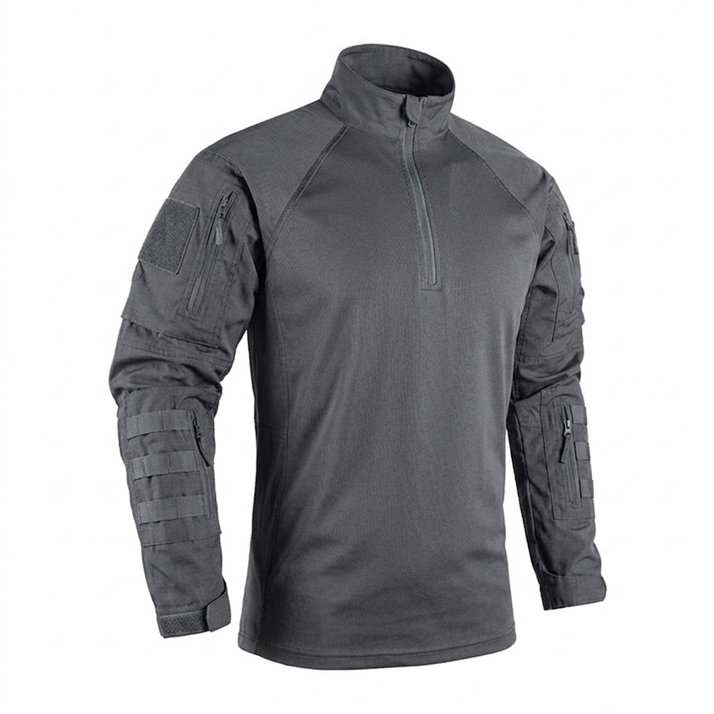 Camiseta Táctica de Combate Outdoor con Bolsillos en las Mangas