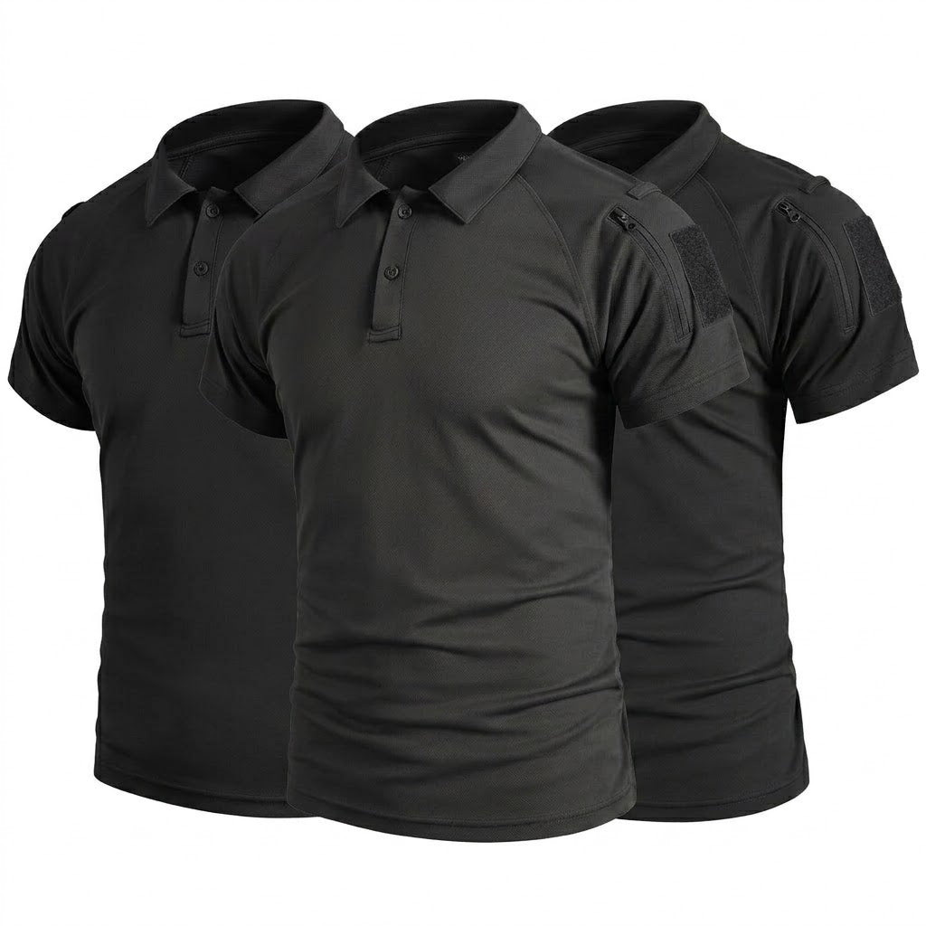 Pack de 3 Polos Tácticos de Secado Rápido