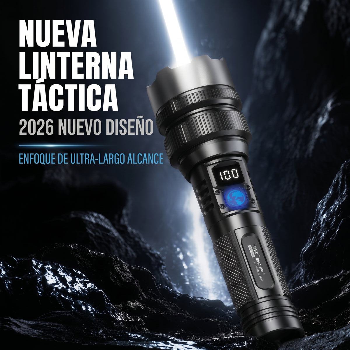 Super Lanterna Tática Zoom - A Mais Poderosa Do Mundo