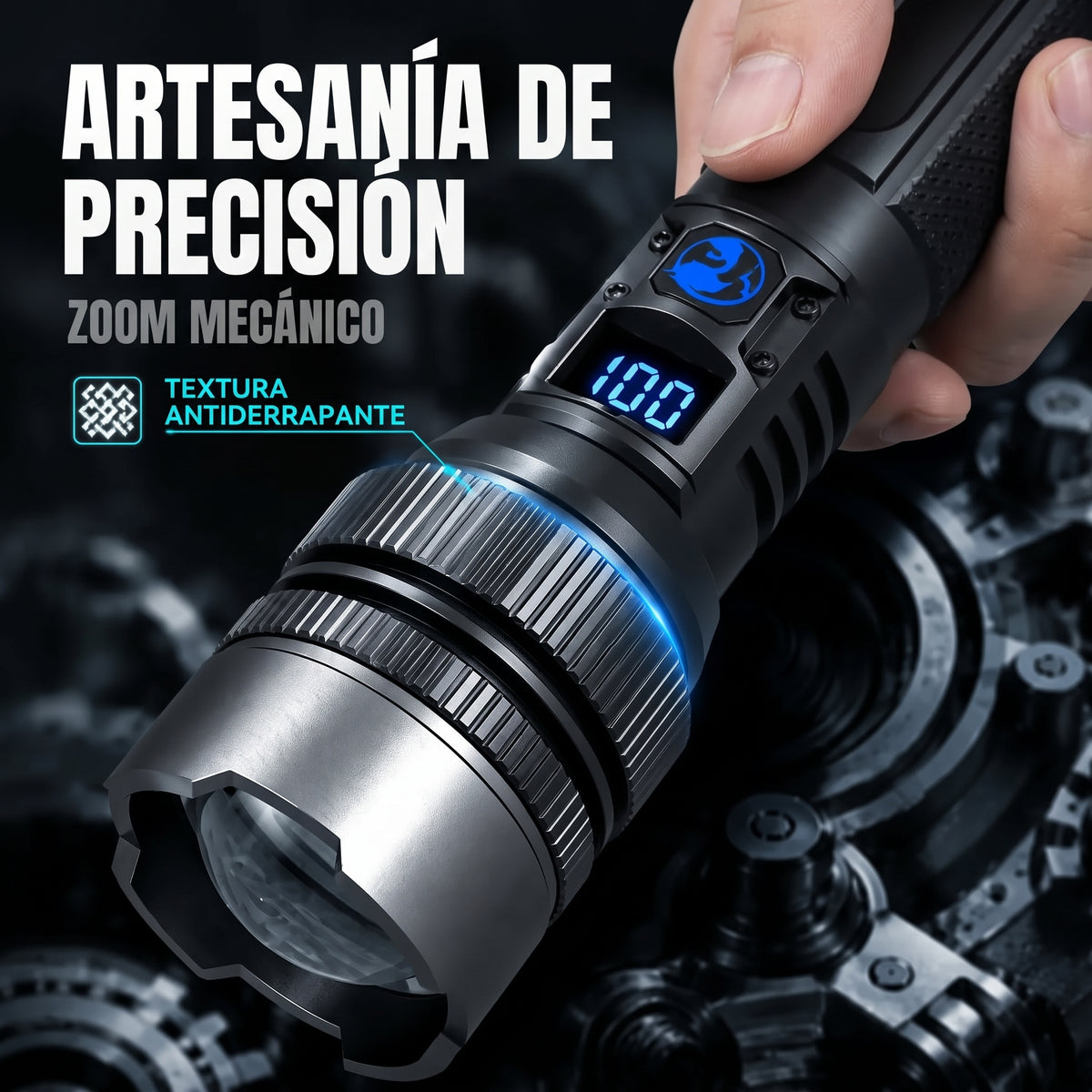 Super Lanterna Tática Zoom - A Mais Poderosa Do Mundo