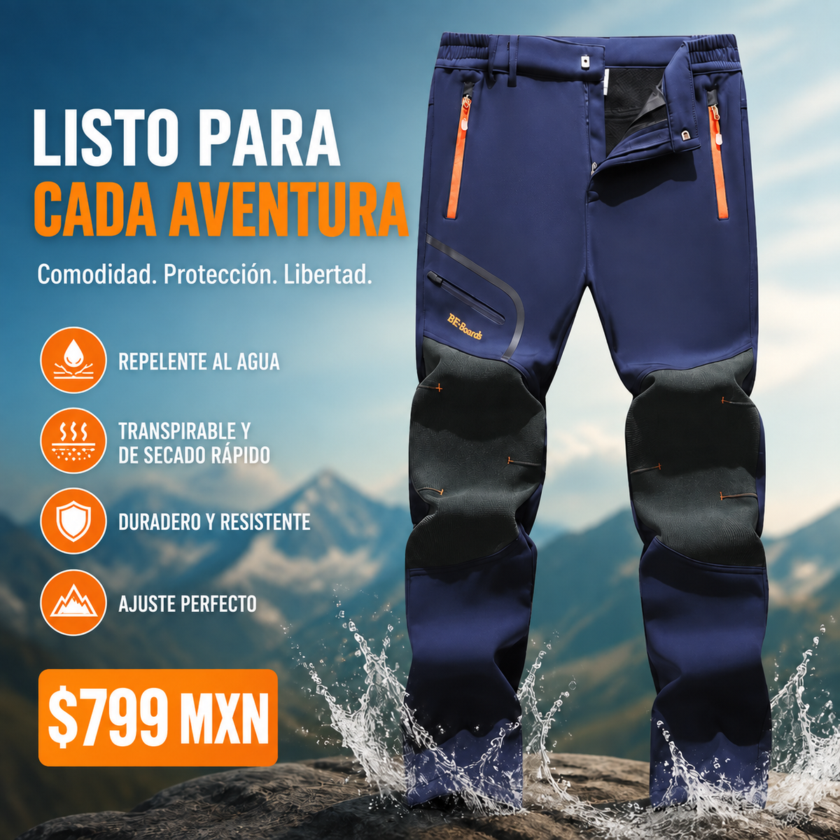 BergFlex – Pantalón Outdoor Térmico para Hombre