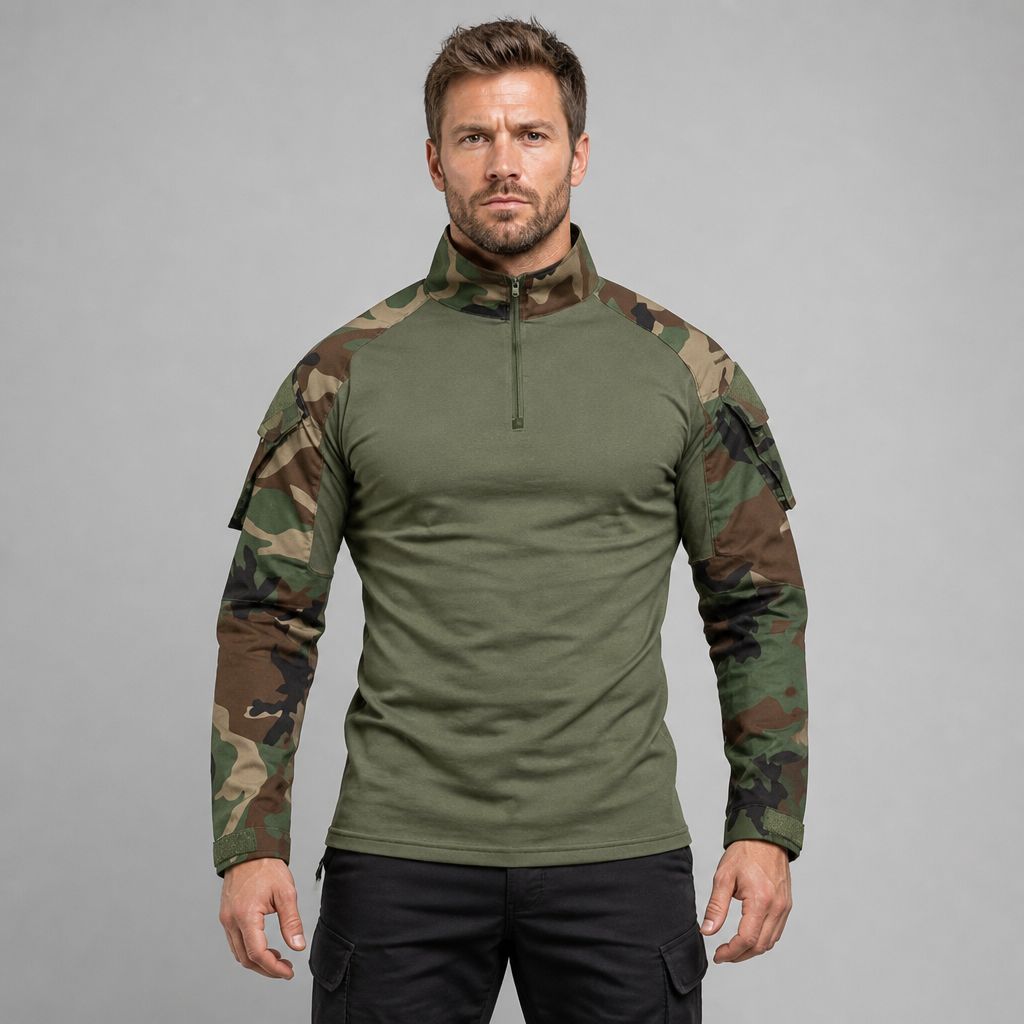 Camisa táctica militar de combate para hombre